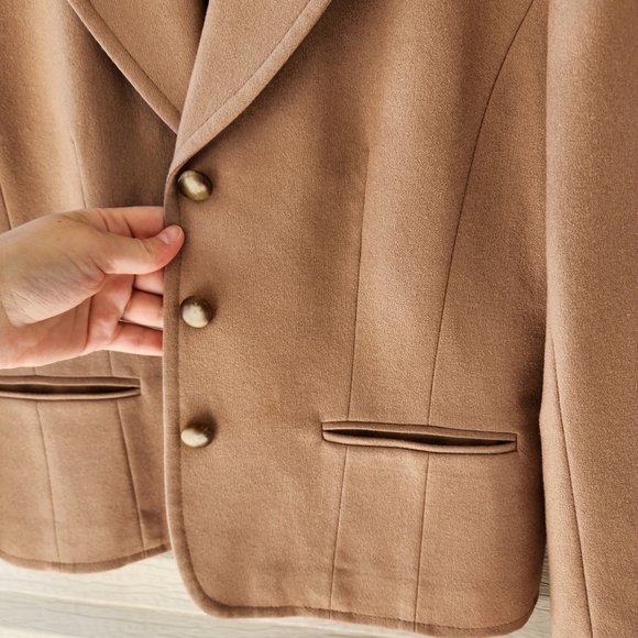 Pendleton Vintage wool tan blazer - Picture 4 of 11